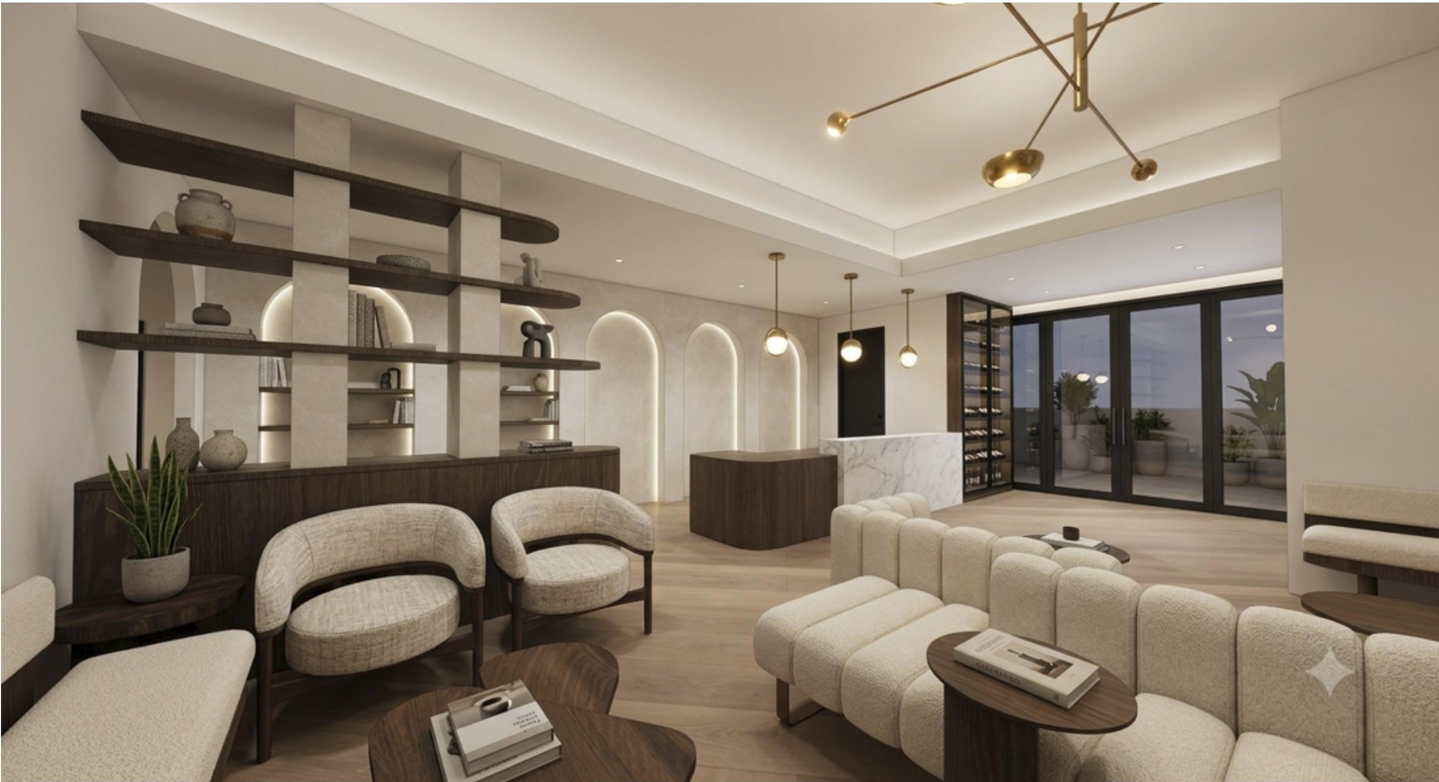 Design view of the Crossroads Medical Clinic reception and waiting area